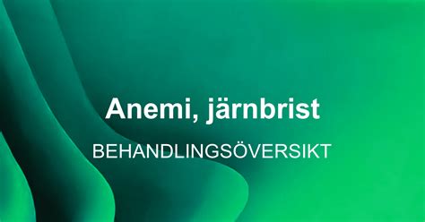 Järnbrist utan anemi